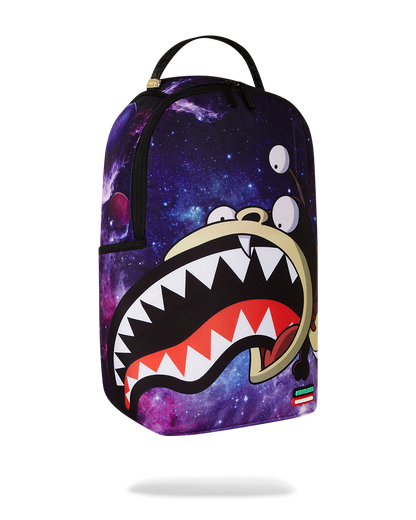 FUTURAMA NIBBLER EAT SHARK DLXR BACKPACK