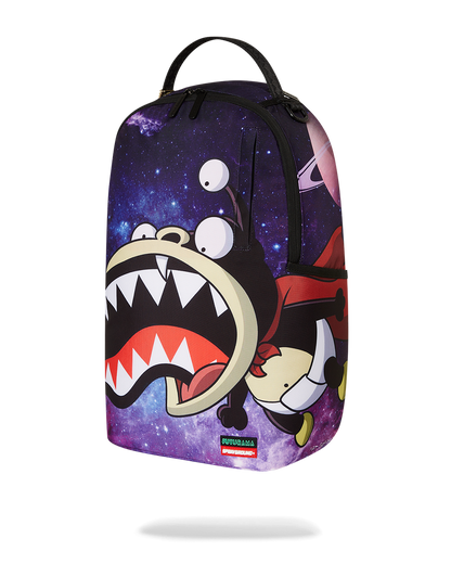 FUTURAMA NIBBLER EAT SHARK DLXR BACKPACK