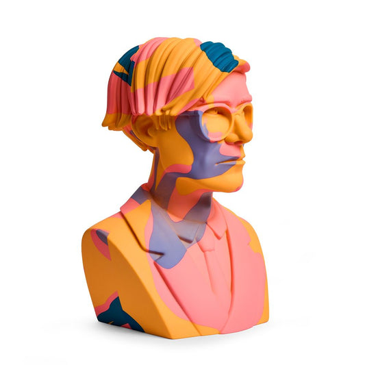 Extremely Limited Edition Kidrobot x Andy Warhol 12-Inch The Bust in Orange Camo