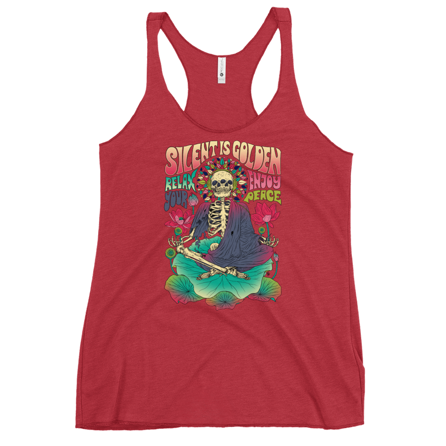 Silent is Gold Racerback Tank - Shop Cool Tricks